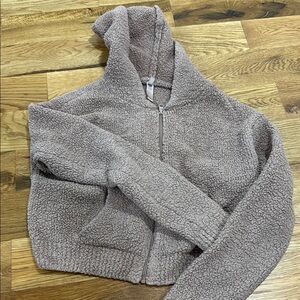 SKIMS Cozy Knit Crop Zip Up Hoodie - Size S/M